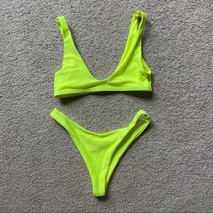 SHEIN Lime Green Bikini